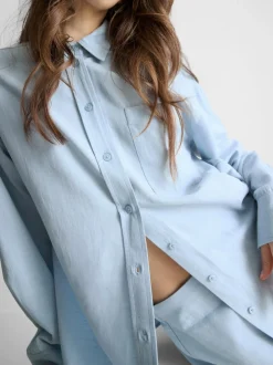 Camisa clásica en mezcla de algodón