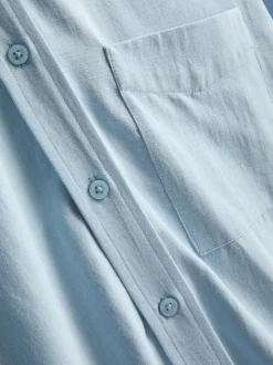 Camisa clásica en mezcla de algodón