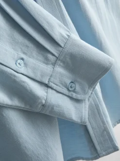 Camisa clásica en mezcla de algodón