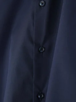 Camisa de manga larga de corte recto