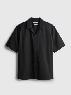 Camisa de manga larga en mezcla de lino