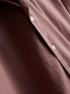 Camisa de manga larga en mezcla de lino