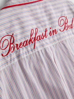 Camisa de pijama de algodón «Breakfast in Bed»