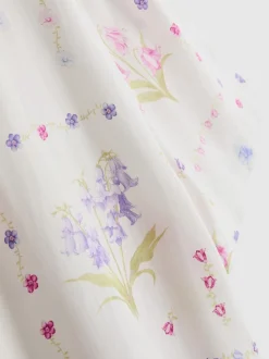 Camisa de pijama de manga corta con estampado floral