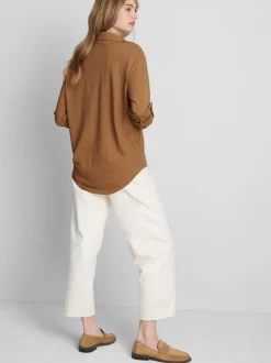Camisa de punto holgada