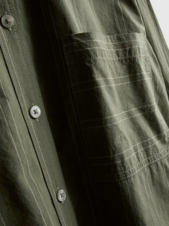 Camisa de rayas holgada de algodón