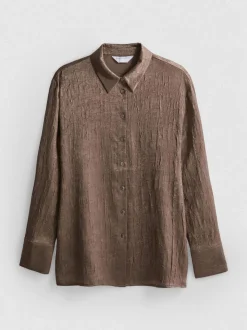 Camisa de satén texturizada By Coleen