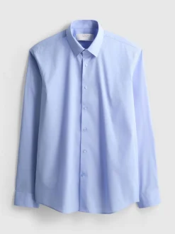 Camisa elástica de corte recto