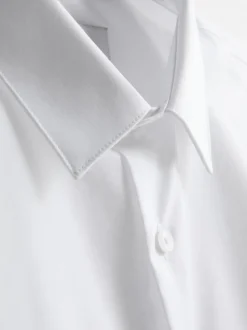 Camisa elástica entallada con botones