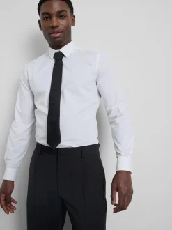 Camisa elástica entallada con botones