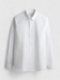 Camisa elástica entallada con botones
