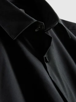 Camisa formal de manga larga y corte recto