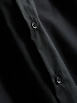 Camisa formal de manga larga y corte recto