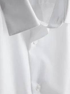 Camisa formal de manga larga y corte recto