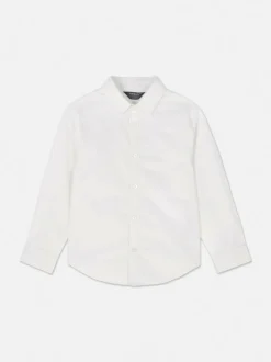 Camisa Oxford de manga larga para niño pequeño