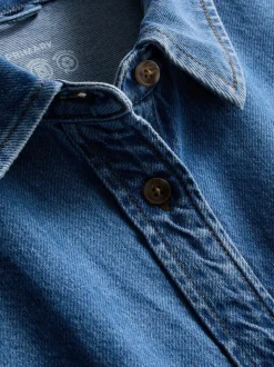 Camisa vaquera holgada de algodón