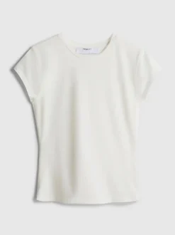 Camiseta ajustada con mangas casquillo
