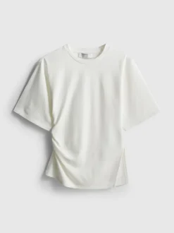Camiseta asimétrica fruncida de The Edit