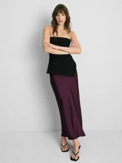 Camiseta bandeau asimétrica con mucho algodón