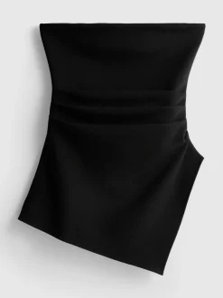Camiseta bandeau asimétrica con mucho algodón