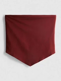 Camiseta bandeau con bajo tipo pañuelo