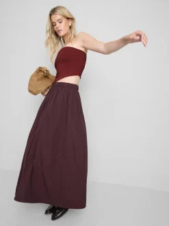 Camiseta bandeau con bajo tipo pañuelo