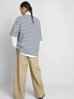 Camiseta básica de algodón extragrande