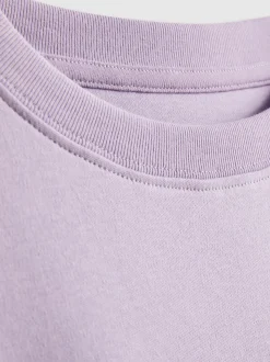 Camiseta básica de algodón extragrande