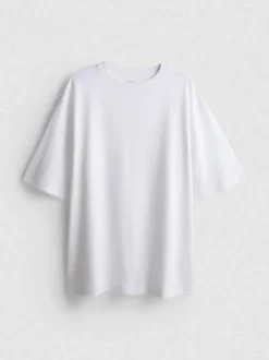 Camiseta básica de punto extragrande