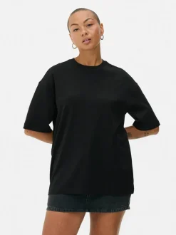 Camiseta básica de punto extragrande