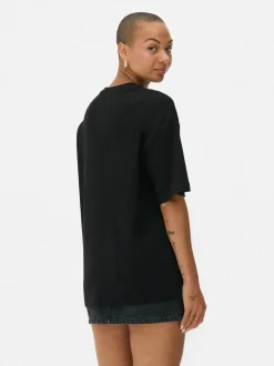 Camiseta básica de punto extragrande