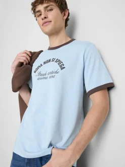 Camiseta con eslogan de Roma estampado