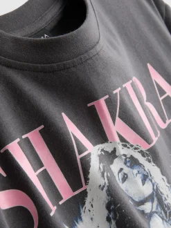 Camiseta con estampado de algodón puro de Shakira