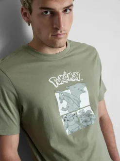 Camiseta con estampado gráfico de Pokémon