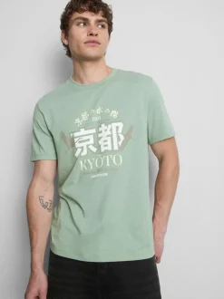Camiseta con estampado gráfico de Kioto