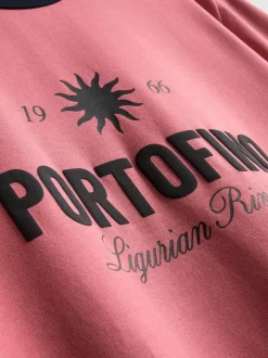 Camiseta con estampado gráfico de Portofino