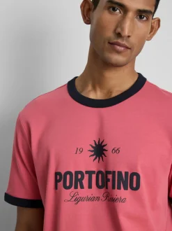 Camiseta con estampado gráfico de Portofino