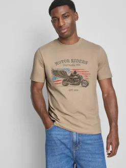 Camiseta con estampado gráfico «Motor Riders»