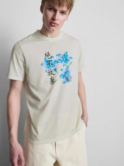 Camiseta con estampado gráfico floral