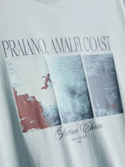 Camiseta con estampado gráfico «Amalfi Coast»