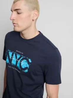 Camiseta con estampado gráfico «NYC»