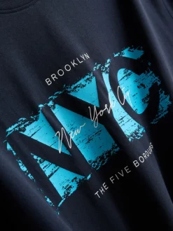 Camiseta con estampado gráfico «NYC»
