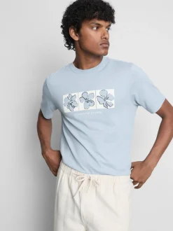 Camiseta con estampado gráfico floral