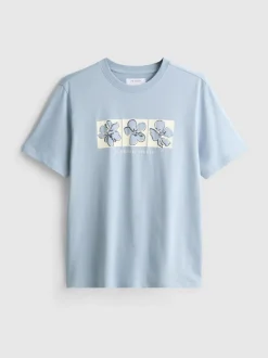 Camiseta con estampado gráfico floral