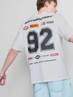 Camiseta con estampado gráfico «Motorsport»