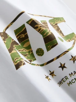 Camiseta con estampado «NYC» de camuflaje