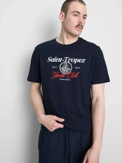 Camiseta con gráfico «Yacht Club»