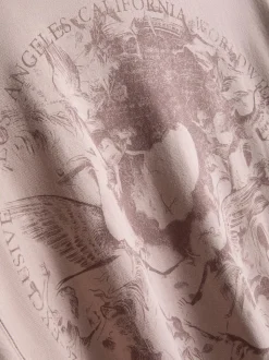 Camiseta con mensaje «Los Angeles»