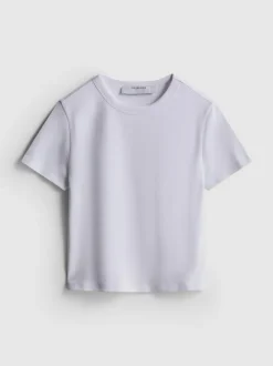 Camiseta corta clásica con mucho algodón