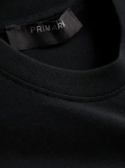 Camiseta de algodón con bajo bordado